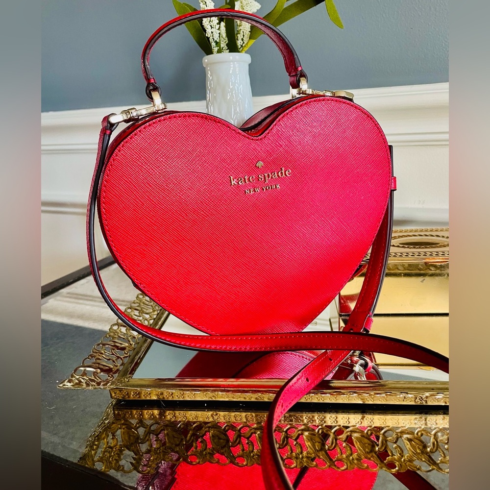 Kate Spade Red Heart-Shaped Bag